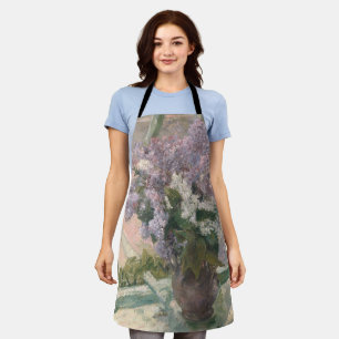 Lilacs in Window by Mary Cassatt American Painter Apron