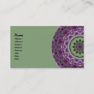 Lilacs Kaleidoscope Business Card