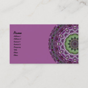 Lilacs Kaleidoscope Business Card