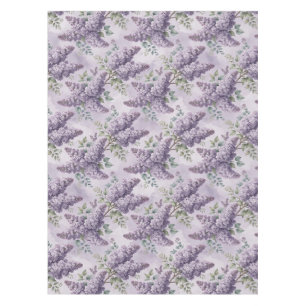 Lilacs Lilac Blossoms Sage Green Dusty Lavender Tablecloth