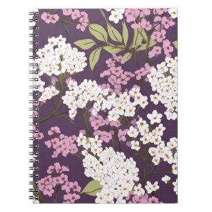 Lilacs On Purple Notebook