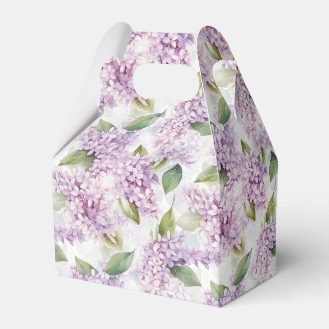 Lilacs Print Party Treat Box (Front Side)