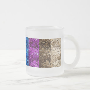 Lilacs - Rainbow Frosted Glass Coffee Mug