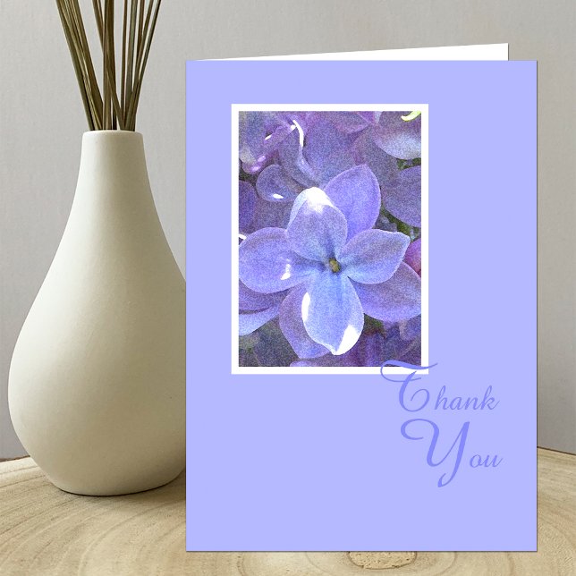 Lilacs Sympathy or Death Thank You Card (Creator Uploaded)