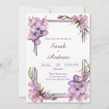 Lilah Flower Art: Personalized Wedding Invitation