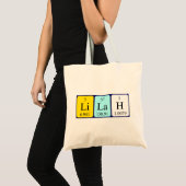 Lilah periodic table name tote bag (Front (Product))