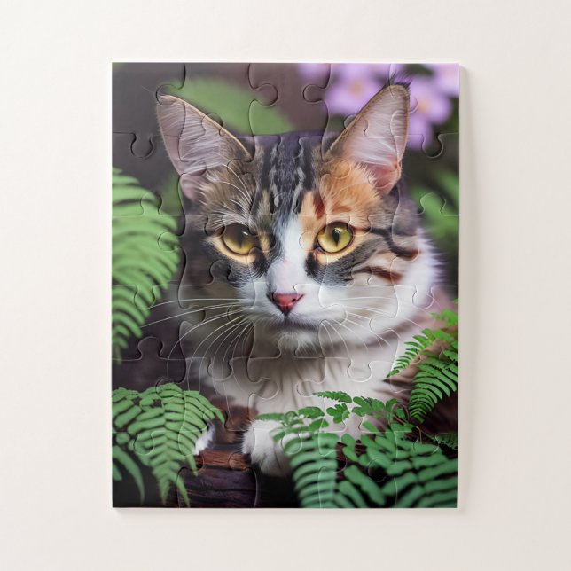 Lilah The Tabby Cat, Jigsaw Puzzle (Vertical)