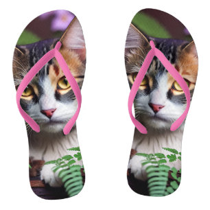 Lilah the Tortoiseshell: A Purfectly Beautiful Cat Flip Flops