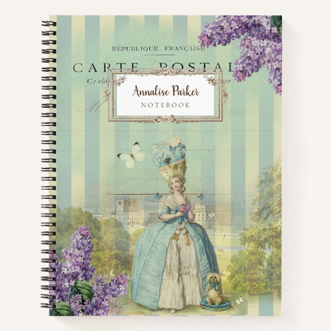Lilas au printemps French inspired  Personalised  Notebook (Front)