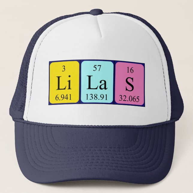 Lilas periodic table name hat (Front)
