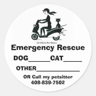 LILCHICK_LOGO 2, Emergency Rescue,... - Customised Classic Round Sticker