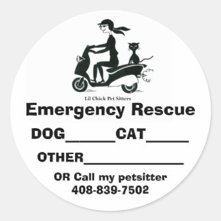 LILCHICK_LOGO 2, Emergency Rescue,... - Customised Classic Round Sticker