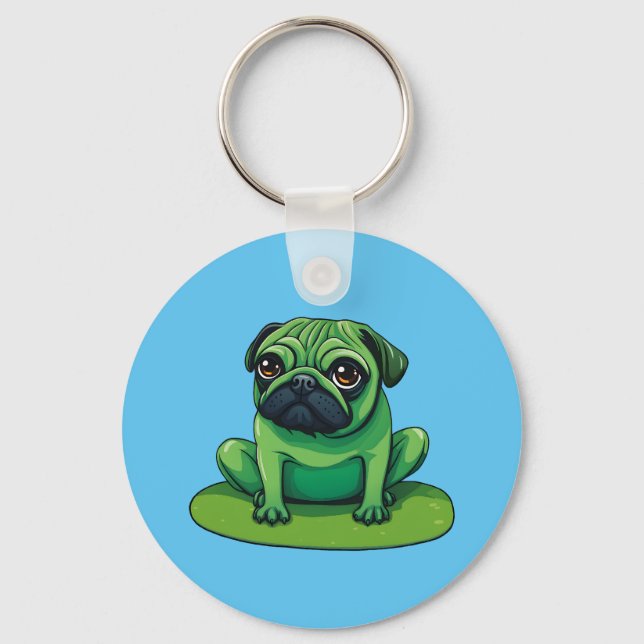 Lili Pug Key Ring (Front)