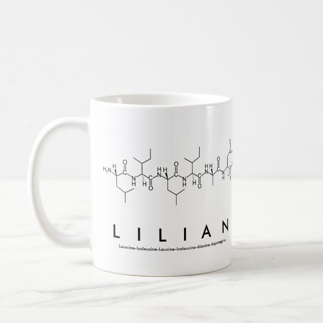 Lilian peptide name mug (Left)