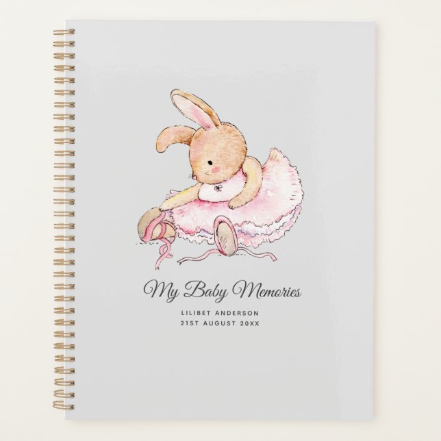 Lilibet Baby Memories Journal Princess Ballerina Planner (Front)