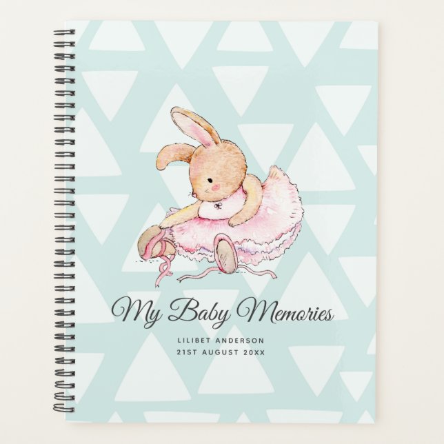Lilibet Baby Memories Journal Princess Ballerina Planner (Front)