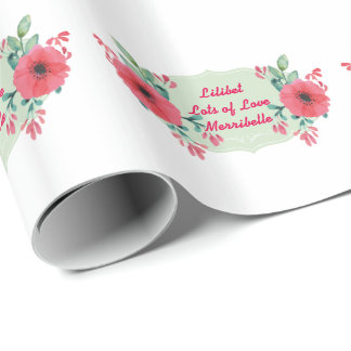 Lilibet Named Gift Wrap - various designs