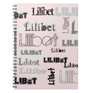 Lilibet Named Gifts - Dusty Pink Urban Chic Notebook