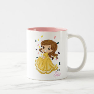 Lilibet Named Golden Princess Girl Gifts Two-Tone Coffee Mug