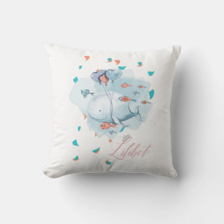 Lilibet Named Magical WHALE Gifts for Girls Cushion
