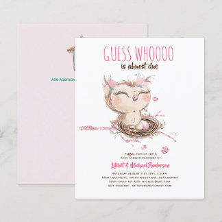 Lilibet Owl Baby Girl Shower