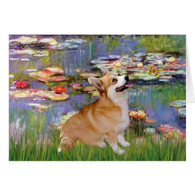 Lilies 2 - Pembroke Welsh Corgi 7B (Front Horizontal)