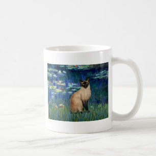 Lilies 5 - Seal Point Siamese cat Coffee Mug