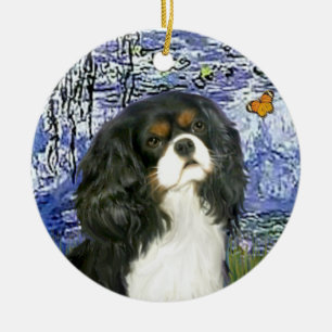 Lilies 6 - Cavalier (tri colour) Ceramic Tree Decoration