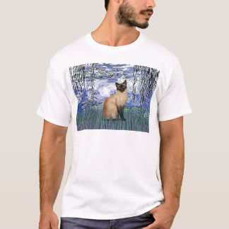 Lilies 6 - Seal Point Siamese cat T-Shirt