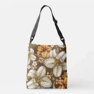 Lilies All-Over-Print Cross Body Bag, Medium Crossbody Bag