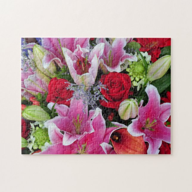 Lilies and roses jigsaw puzzle (Horizontal)
