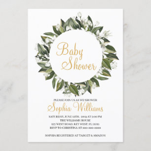Lilies Baby Shower Invitation