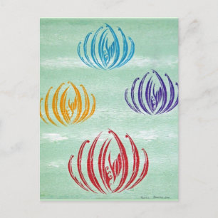 Lilies, Bidjara 2007 Postcard