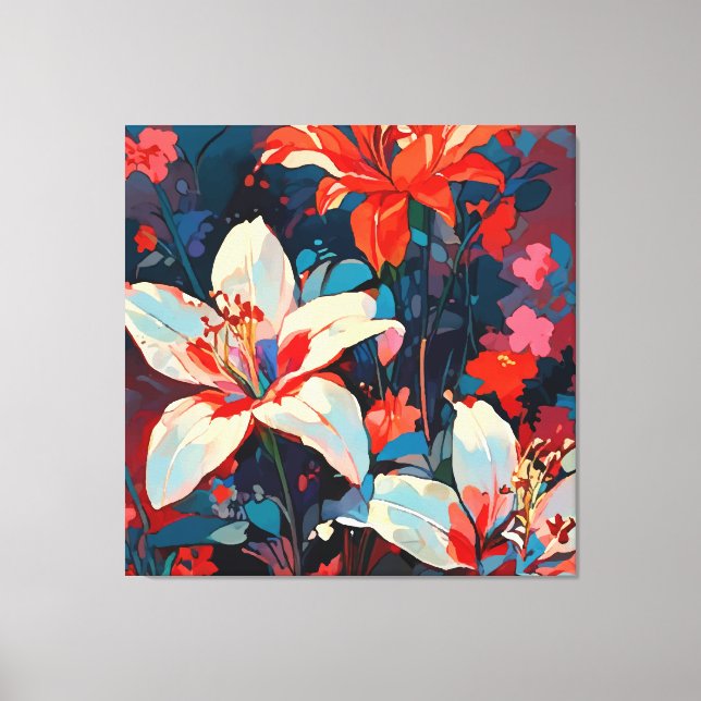 Lilies Canvas Print (Front)