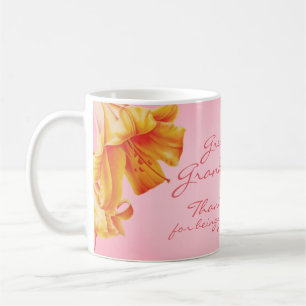 Lilies fine art greatest grandma pink mug