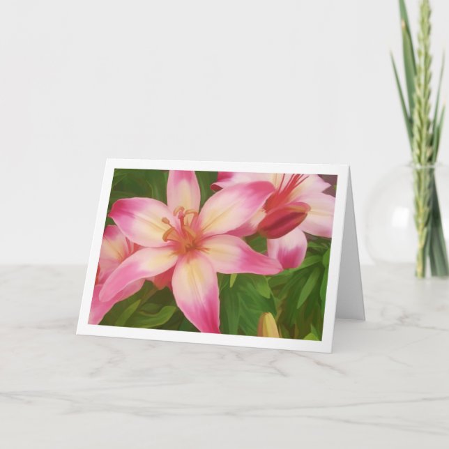 Lilies in Bloom Card (Front)