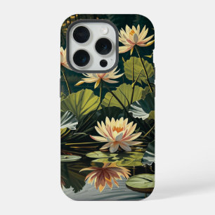 Lilies in the lake iPhone 15 pro case