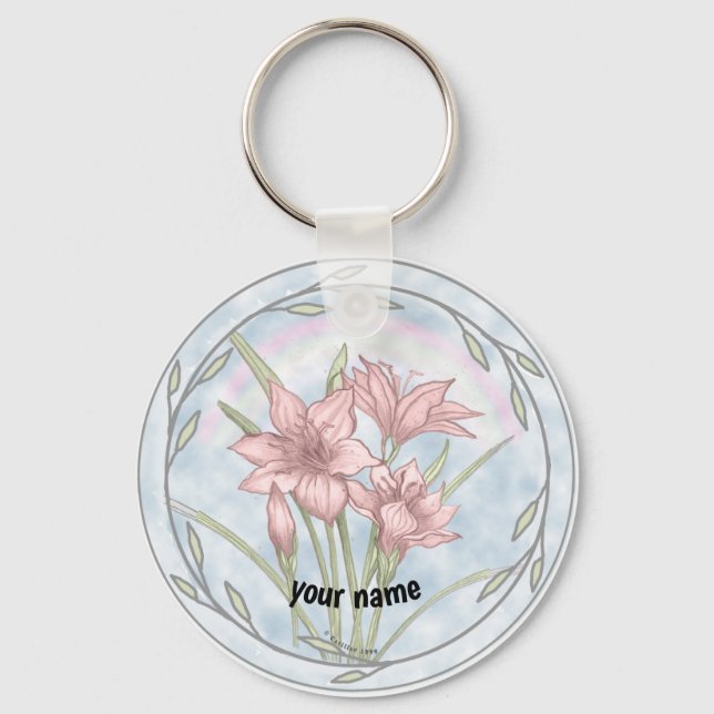 Lilies  key ring (Front)