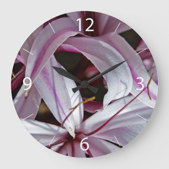 Lilies Large Clock (Front)