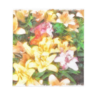 Lilies Love and Light Watercolor Notepad