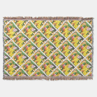 Lilies Love and Light Watercolor Throw Blanket