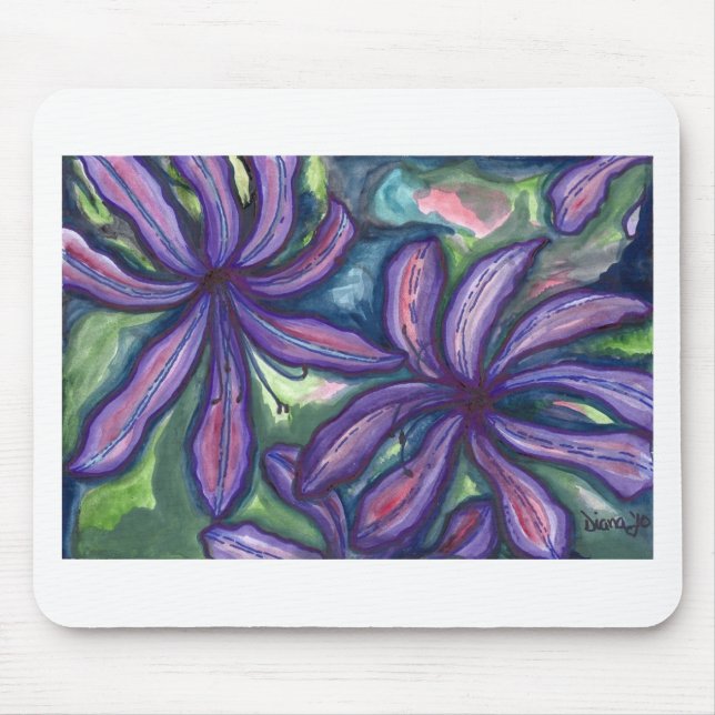 Lilies Mouse Mat (Front)