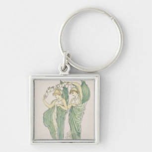 Lilies of the Vale, from Flora's Feast, 1901 (colo Key Ring