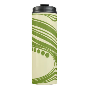 Lilies of the valley. Floral frame. Beautiful vint Thermal Tumbler
