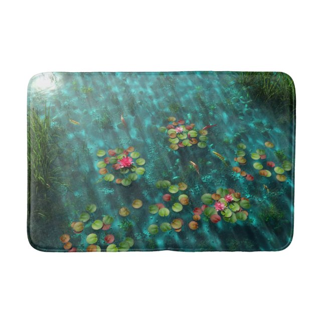 Lilies on the Water Bathmat (Front)