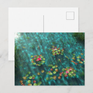 Lilies on the Water Postcard