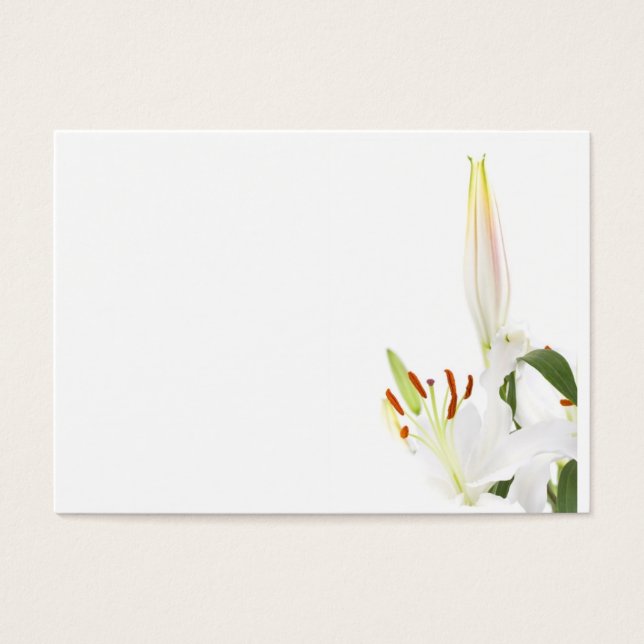 Lilies on white (Front)