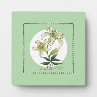 Lilies Plaque