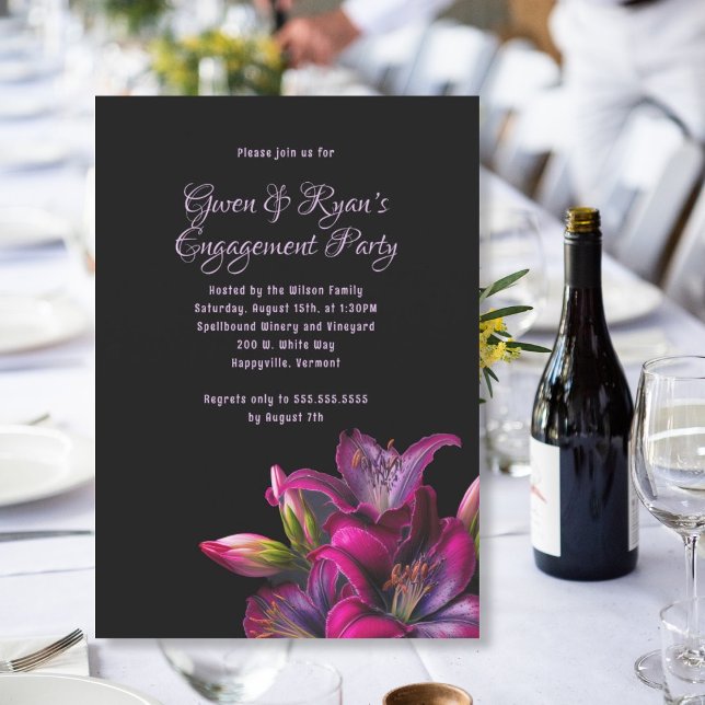 Lilies Pre-wedding Shower Party Invitation (Creator Uploaded)