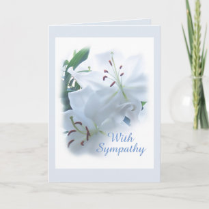 Lilies Sympathy card